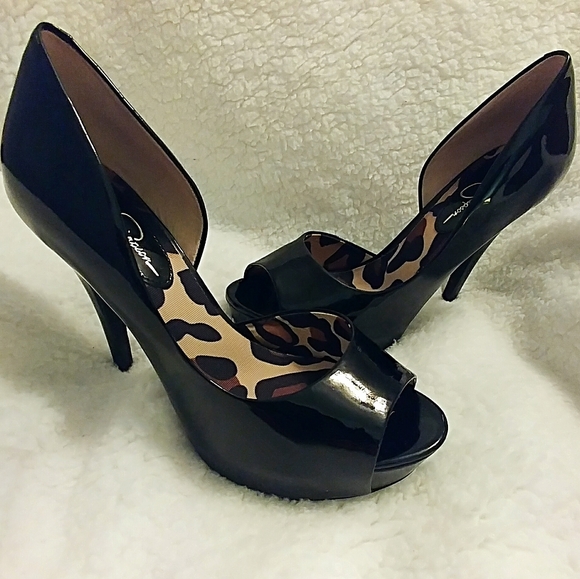 Jessica Simpson Shoes - Jessica Simpson Black Patent Leather Stilettos
